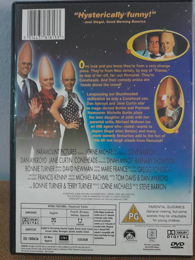 Coneheads - Dan Aykroyd (DVD)