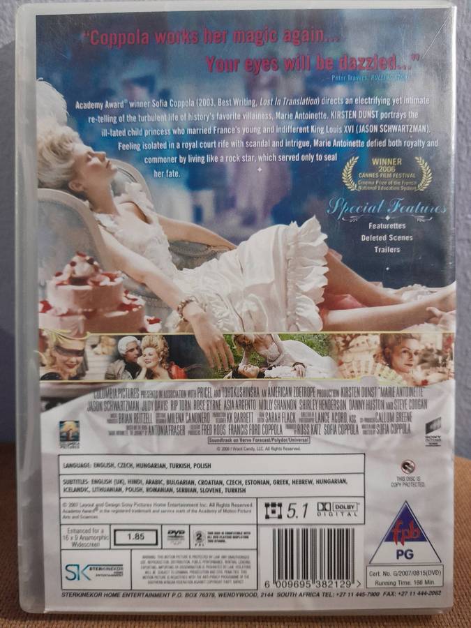Marie Antoinette - Kirsten Dunst (DVD)