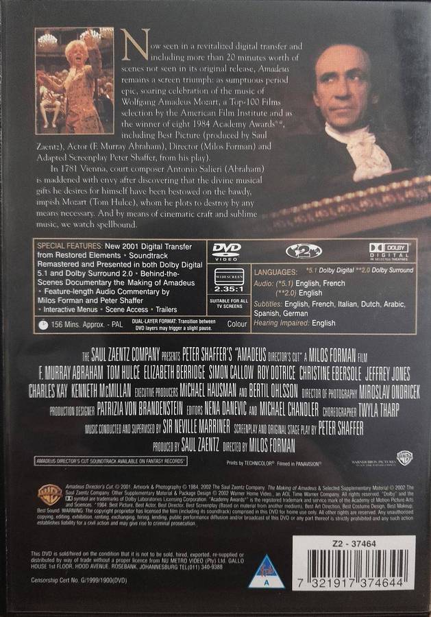 Amadeus - Director's Cut - 2-Disc Special Edition (2xDVD)