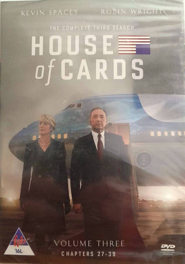 House of Cards - Kevin Spacey - The Complete Third Season (DVD) New