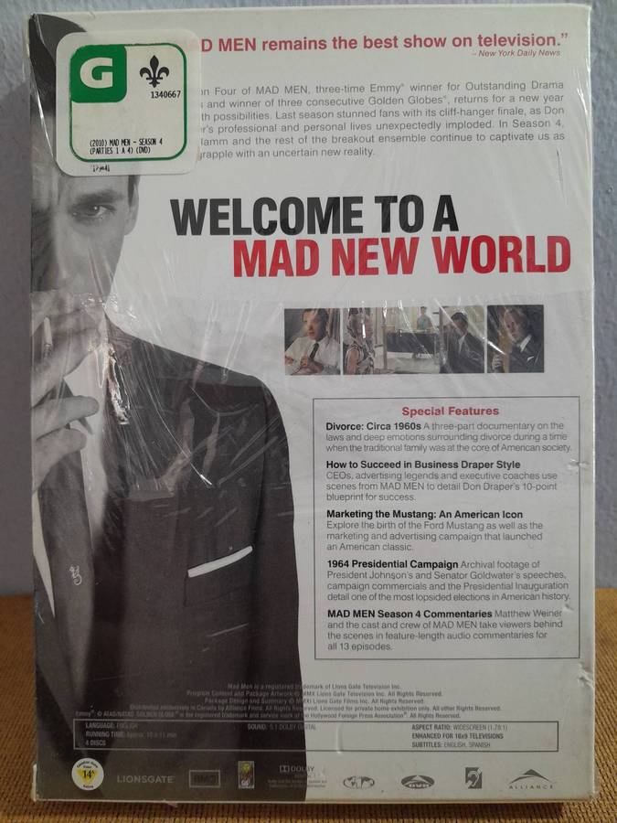 Mad Men - Season 1-3 (Second Hand) - Season 4-6 (New) - (DVD)