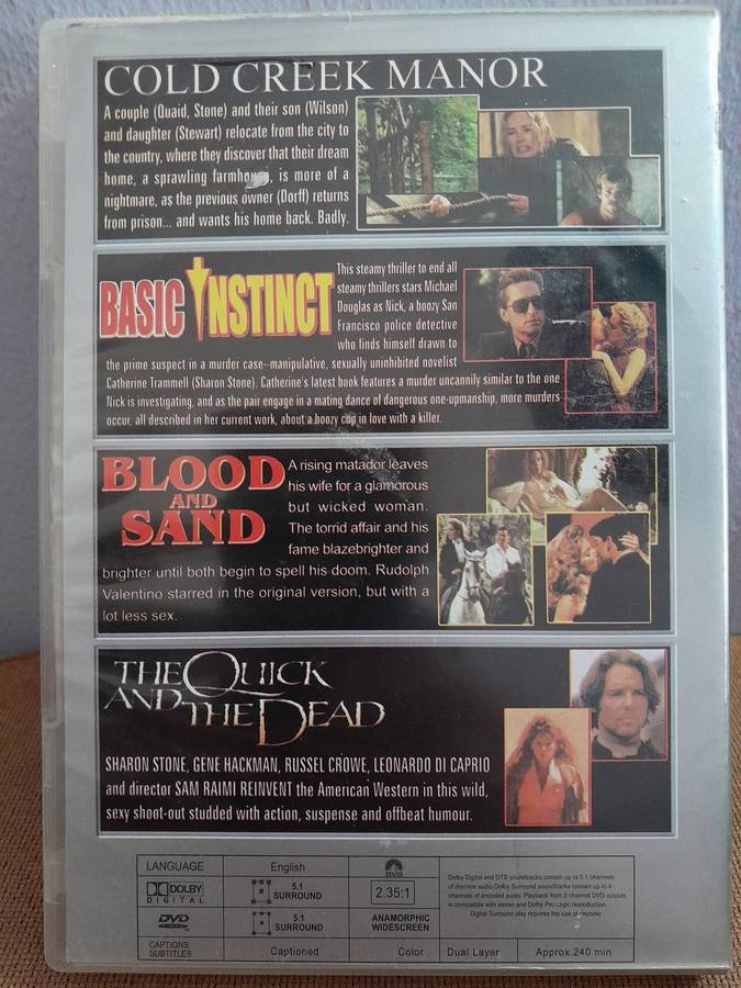 4 in 1 Collection - Sharon Stone Movies (DVD)