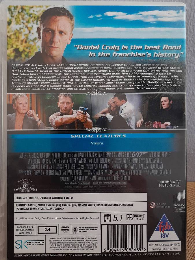 007 - 2006 - Casino Royale - Daniel Craig (DVD)