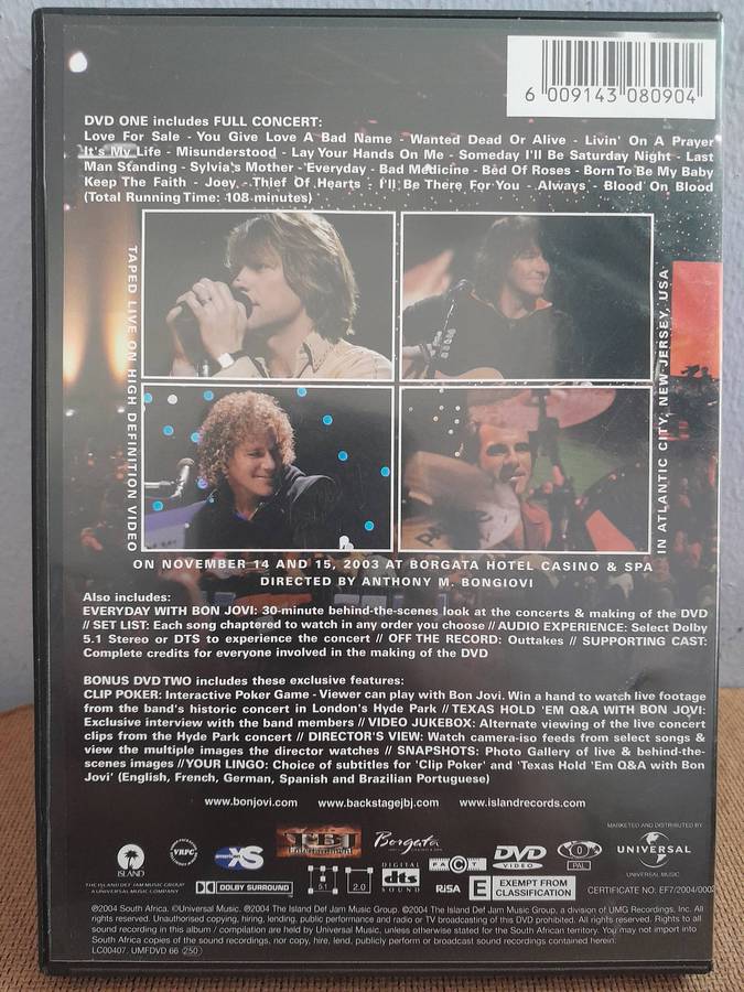 Bon Jovi - This Left feels Right Live (2x Music DVD)