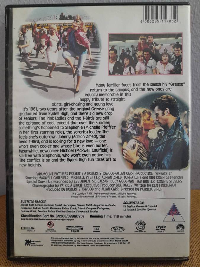 Grease 2 - Maxwell Caulfield & Michelle Pfeiffer (DVD)