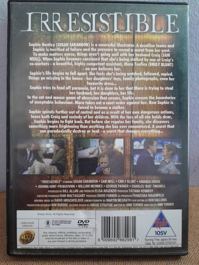 Irresistible - Susan Sarandon & Sam Neill (DVD)