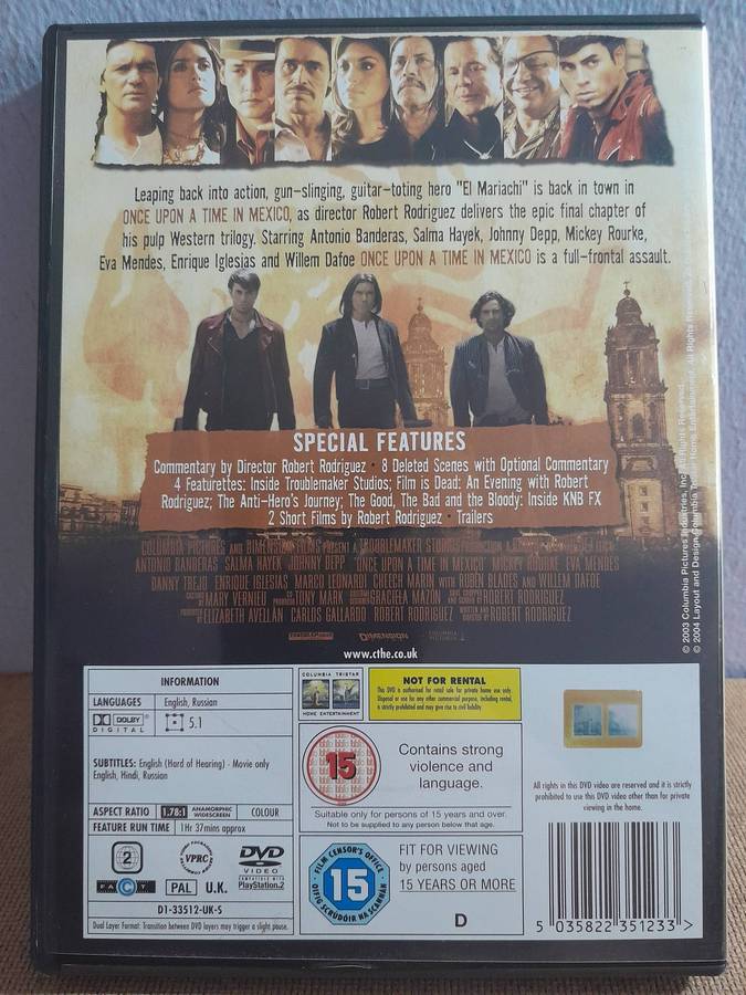 Once upon a time in Mexico - Antonio Banderas & Selma Hayek (DVD)