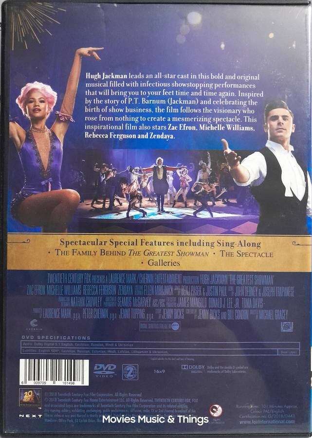 The Greatest Showman - Hugh Jackman (DVD)
