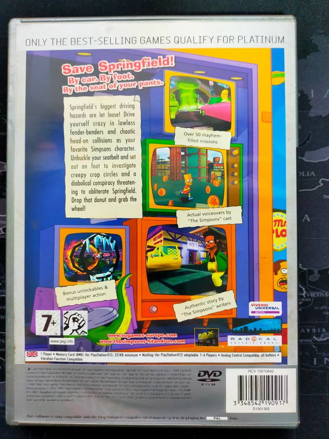 The Simpsons Hit and Run - PS2 / PlayStation 2