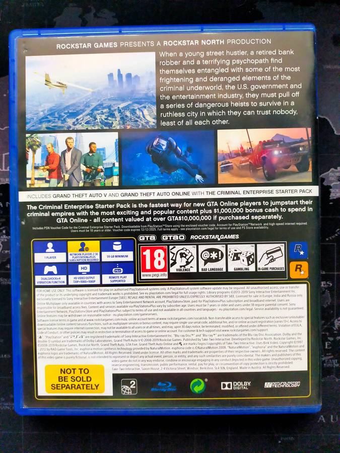 Grand Theft Auto 5 / GTA V - PS4 / PlayStation 4