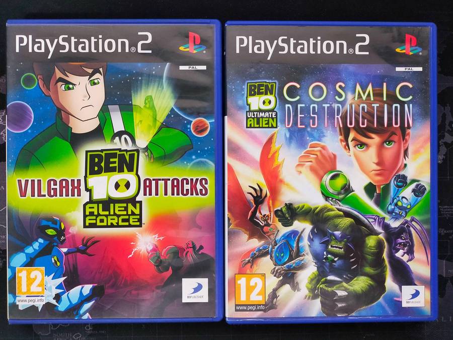Ben 10 Ultimate Alien: Cosmic Destruction and Ben 10 Alien Force: Vilgax Attacks - PS2
