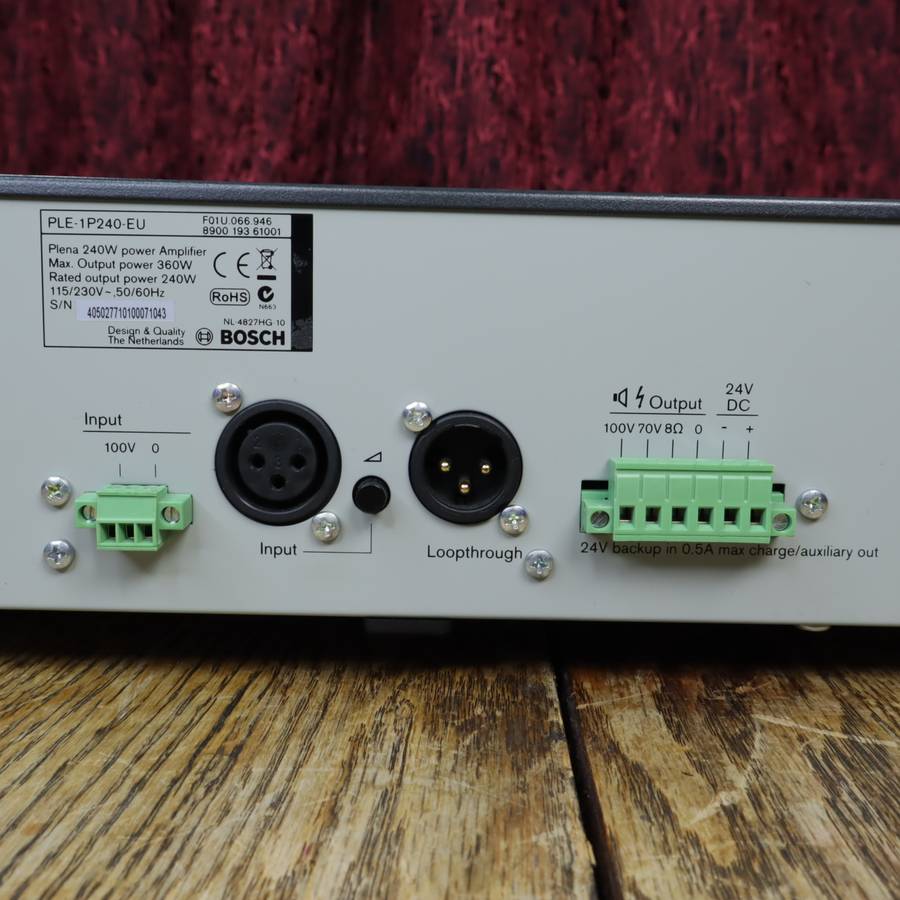 Bosch Plena PLE-1P240EU Line Amplifier - Pre-Owned