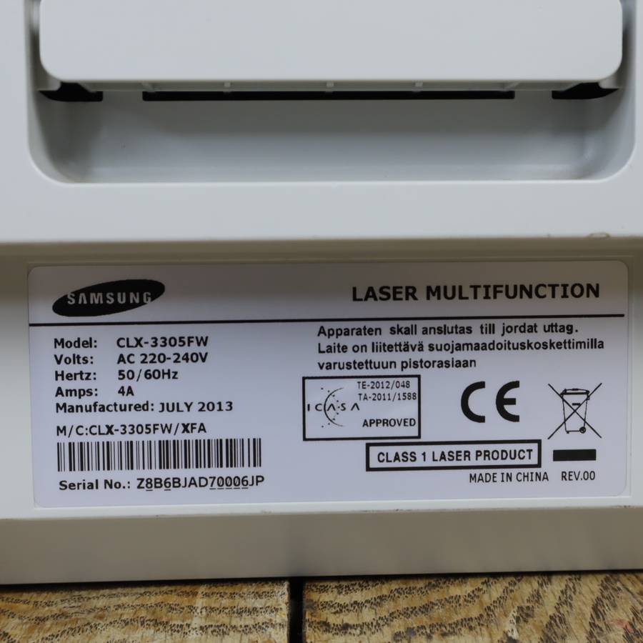 Samsung CLX-3305FW A4 Colour All-In-One Laser Printer - Pre-Owned