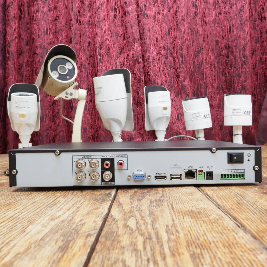 Dahua 4-Channle DVR and CCTV Cameras - 51DVR0404LF-AS