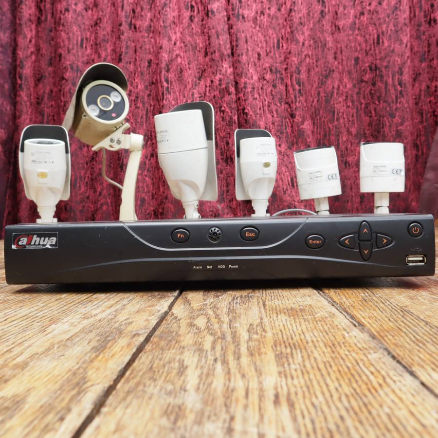 Dahua 4-Channle DVR and CCTV Cameras - 51DVR0404LF-AS