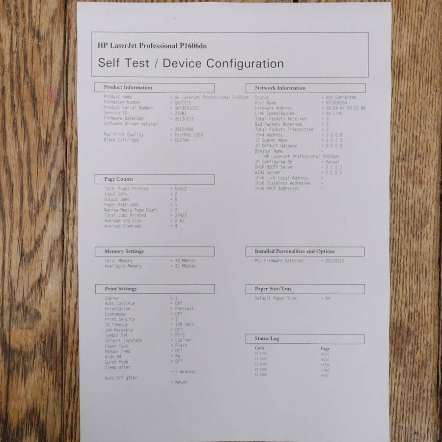 HP LaserJet Professional P1606dn Mono Laser Printer