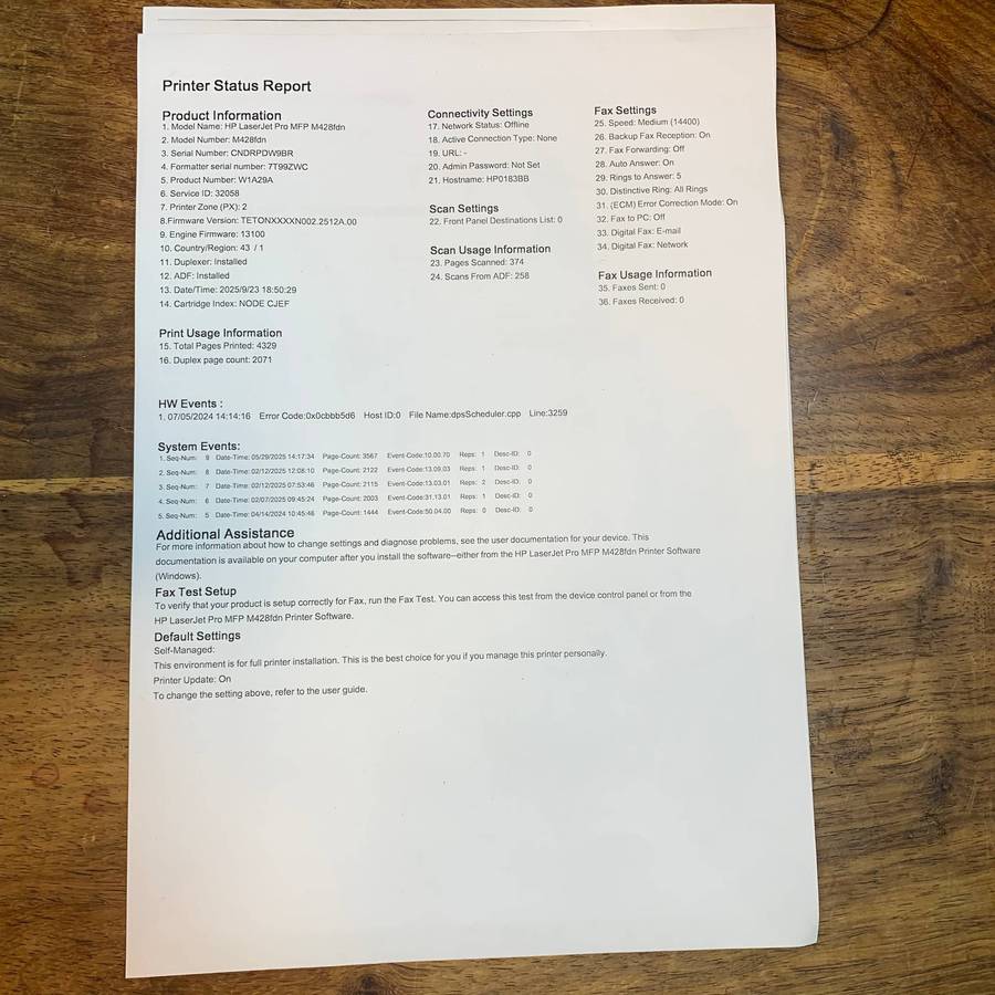 HP LaserJet Pro MFP M428fdn A4 Mono All-In-One Laser Printer - W1A29A