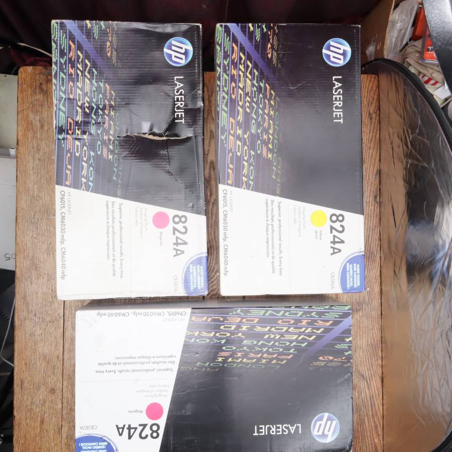 Assorted HP 824A Imaging Drums For HP LaserJet CP6015, CM6030 mfp, CM6040 mfp