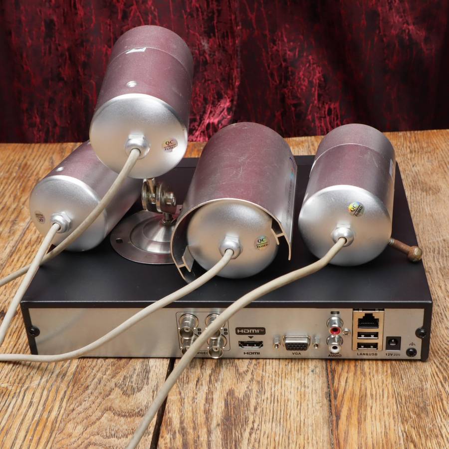 HiLook DVR-204G-F1 2MP 4 Channel TVI DVR 1080p H.264 With 4 Cameras