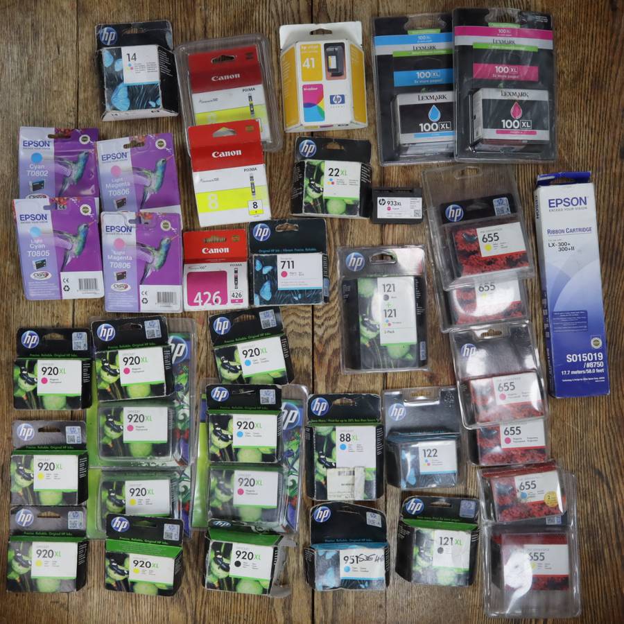 Assorted Printer Ink Cartridges - HP Canon Brother