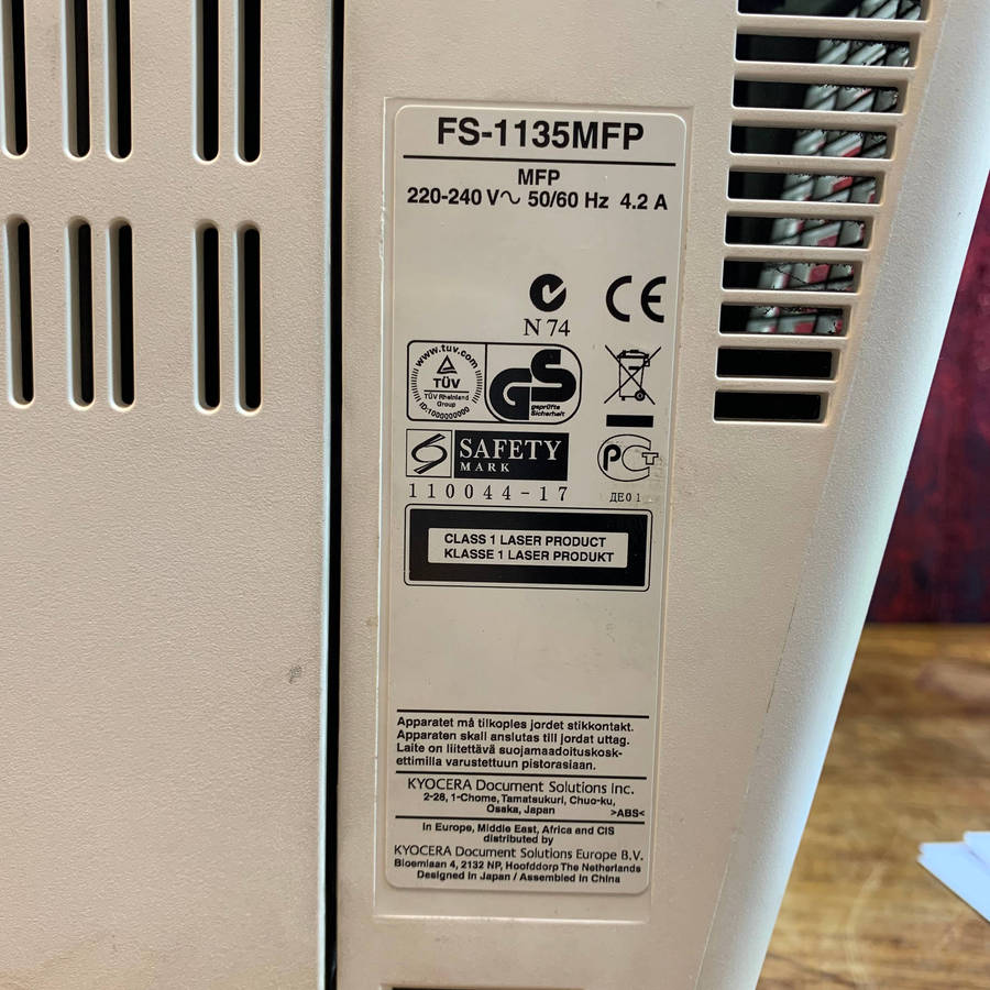 Kyocera FS-1135MFP A4 Mono All-In-One Laser Printer
