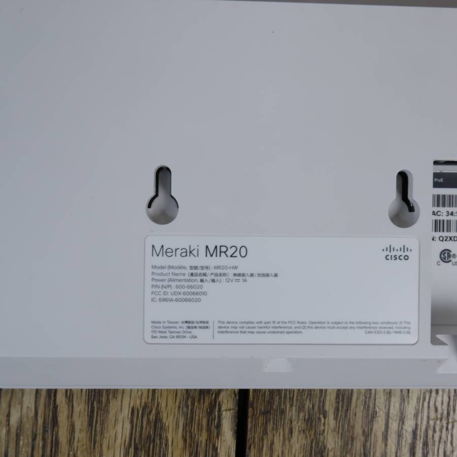 Cisco Cloud Managed Devices | Meraki MX64 and Meraki MR20 | - Pre-Owned