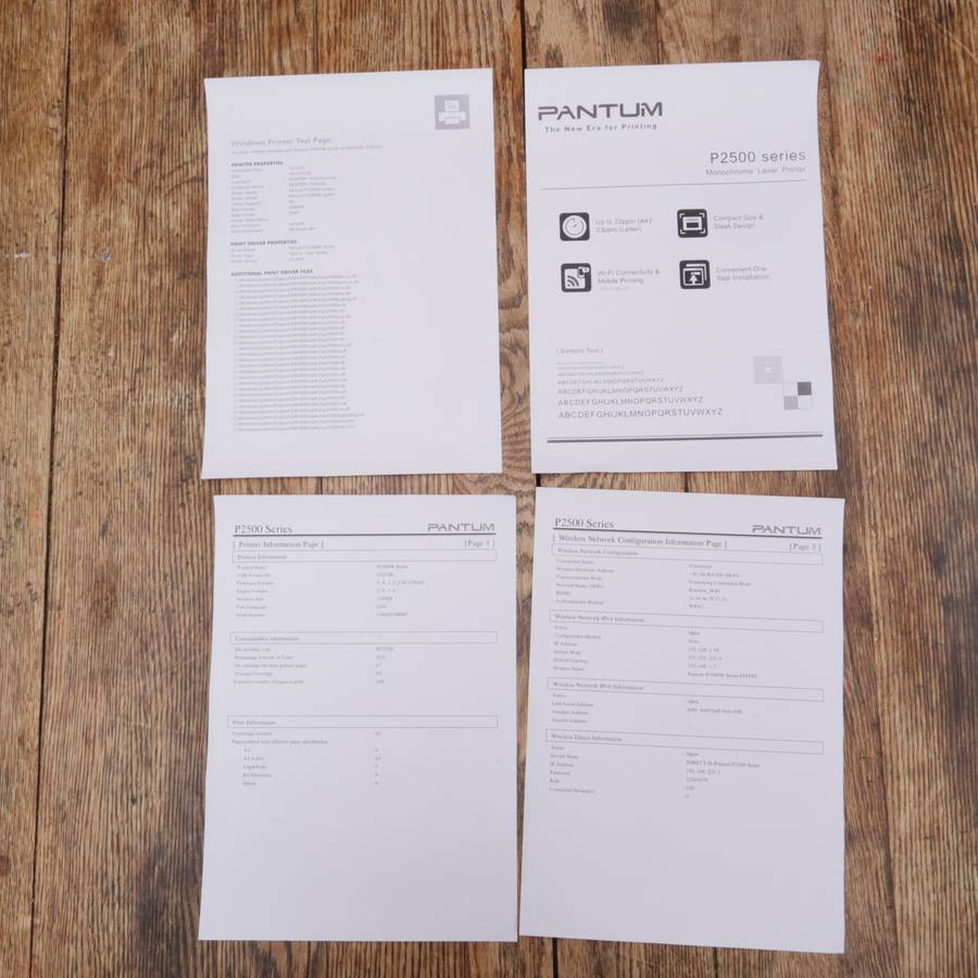 Pantum P2512W Mono Laser Printer Wi-Fi Capability - Open Box
