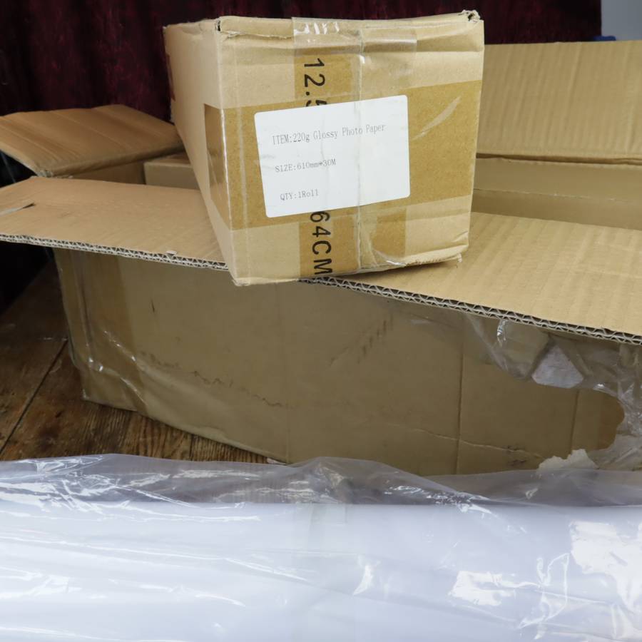 220gsm Glossy Photo Paper - 610mm x 30 metre - FOUR ROLLS