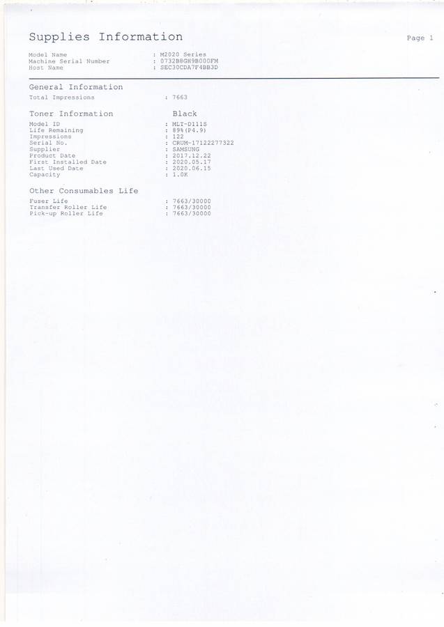 Samsung Xpress M2020W Wireless Monochrome Laser Printer