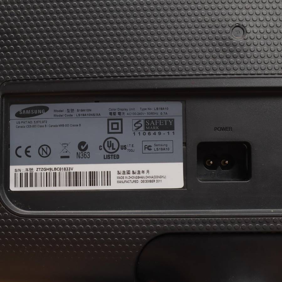 Samsung 18.5" SyncMaster S19A10N Computer Display Monitor