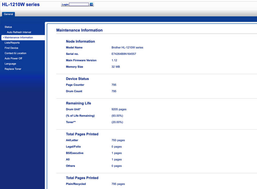 Brother HL-1210W Mono Laser Portable Wi-Fi Printer