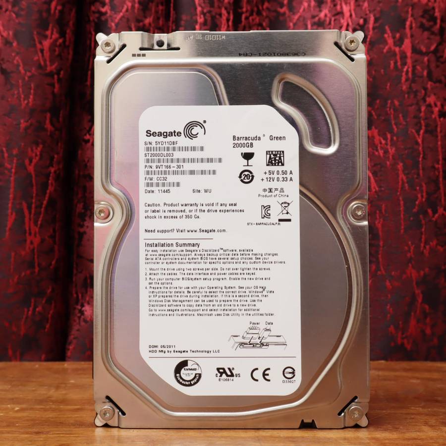 Seagate Barracuda 2TB Desktop 3.5" Internal Hard Drive ST2000DL003 SATA 6Gb/s 64MB Cache