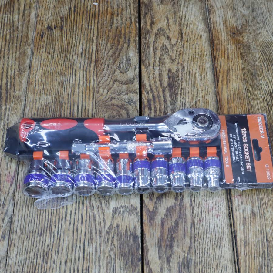 Dekecr-v 12PCS Socket Ratchet Set 1/2" - G-10052
