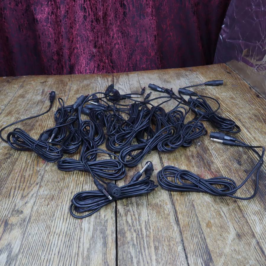 TS Mono 6.3mm Male Jack to XLR Female Audio Cable - 30 Pcs