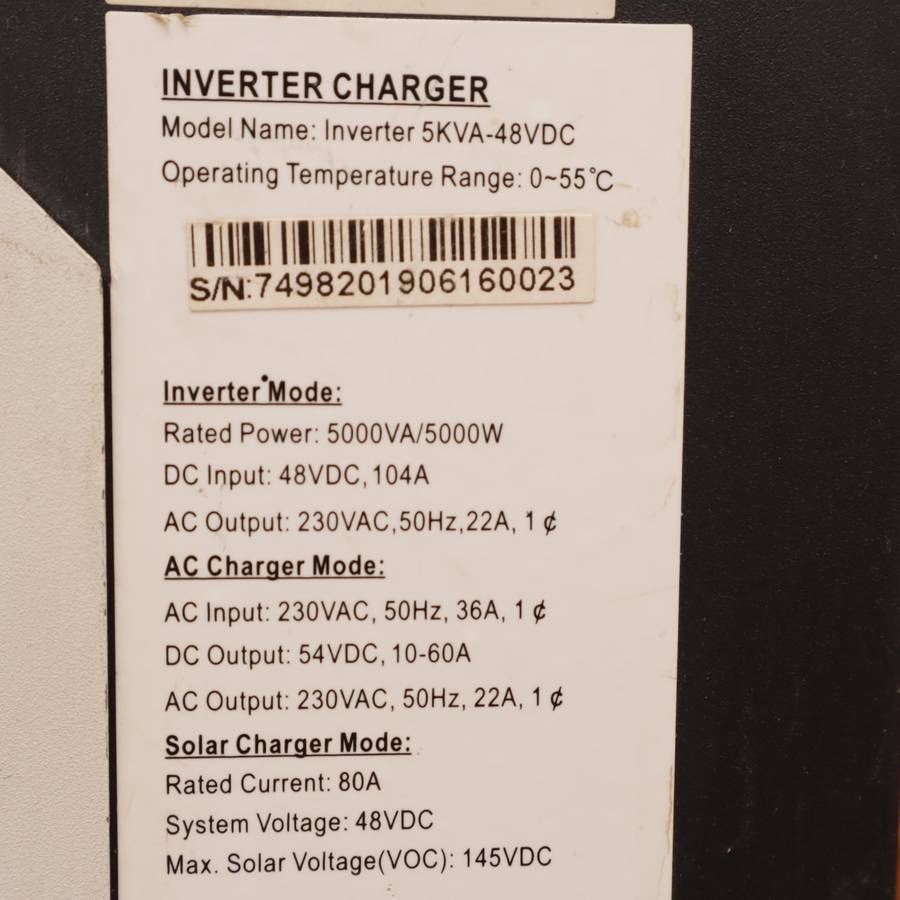 TheSunPays Solar Inverters Inverter 5KVA-48VDC - 2 Pcs