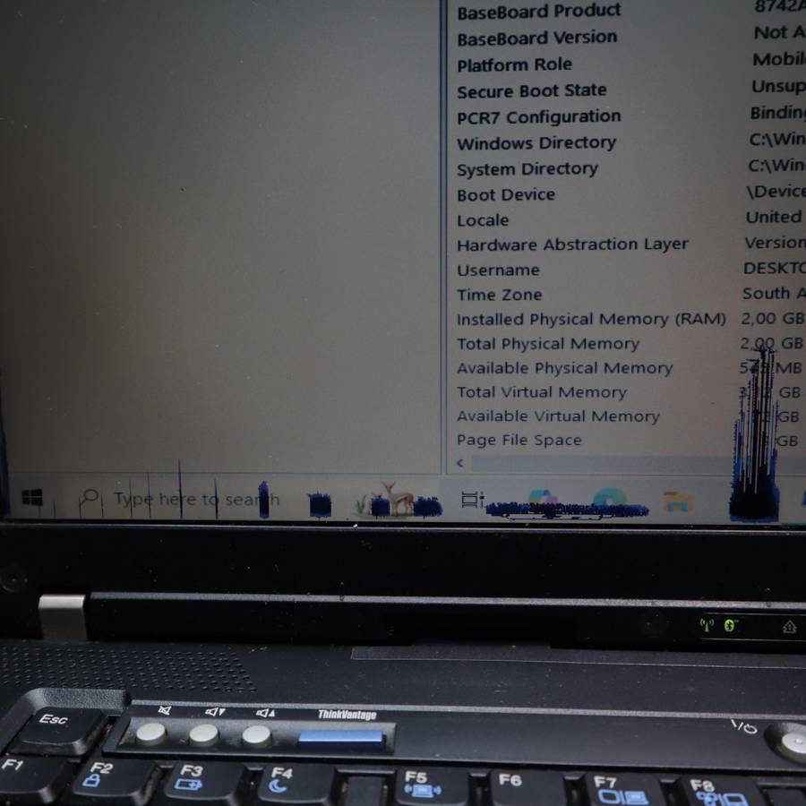 Lenovo ThinkPad T60 180GB HDD 1.83GHz 2GB RAM Core TM 2 Core T5600