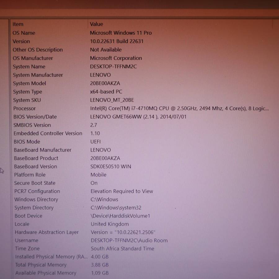Lenovo ThinkPad T540p Laptop 1TB SSD Quad Core i7 2.5GHz 4GB RAM GeForce GT 730M