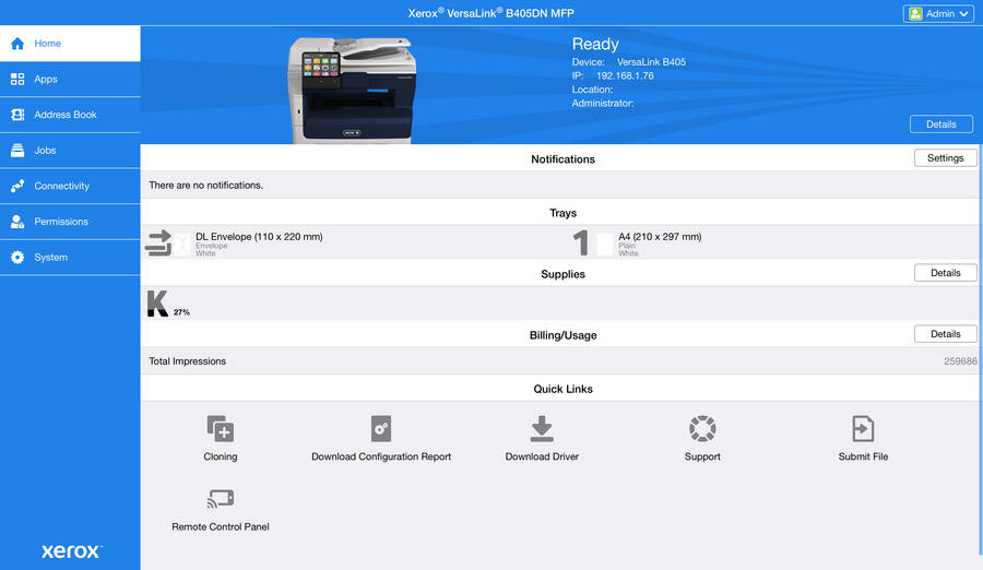 Xerox VersaLink B405DN A4 Mono All-In-One Laser Printer