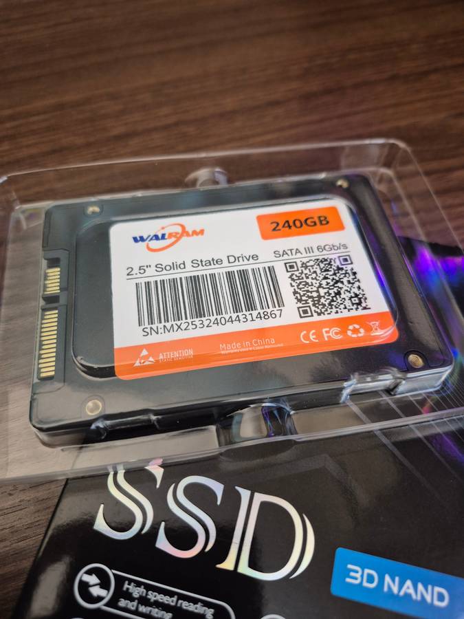 WALRAM 240GB SSD (Brand new)