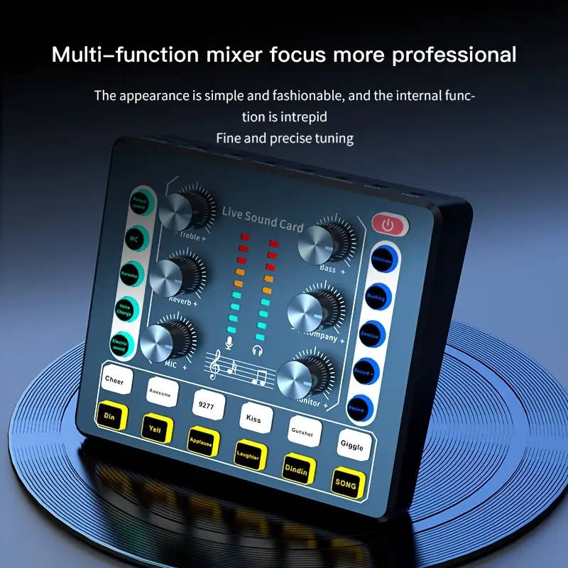 Portable Audio Interface for Podcasting and Streaming  All-in-One Sound Card