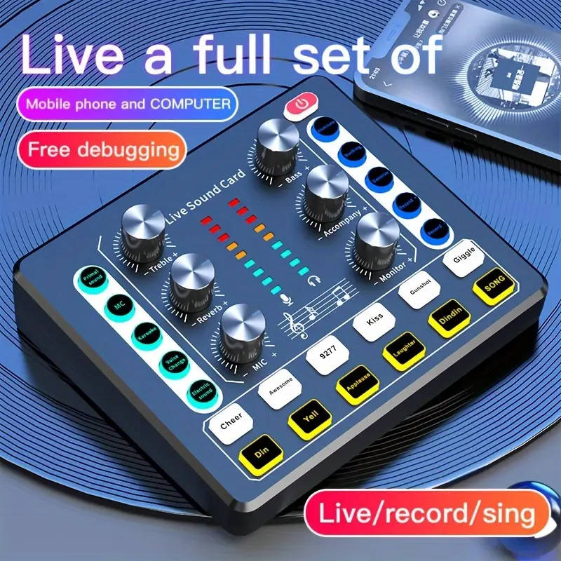 Portable Audio Interface for Podcasting and Streaming  All-in-One Sound Card