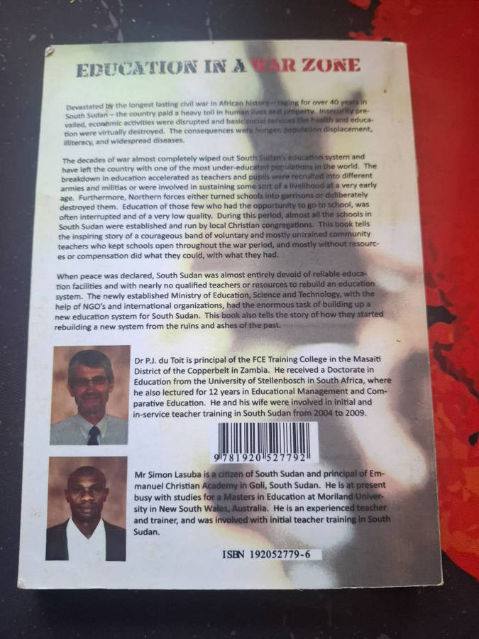 Petrus J. Du toit & Simon lasuba - education in a war zone