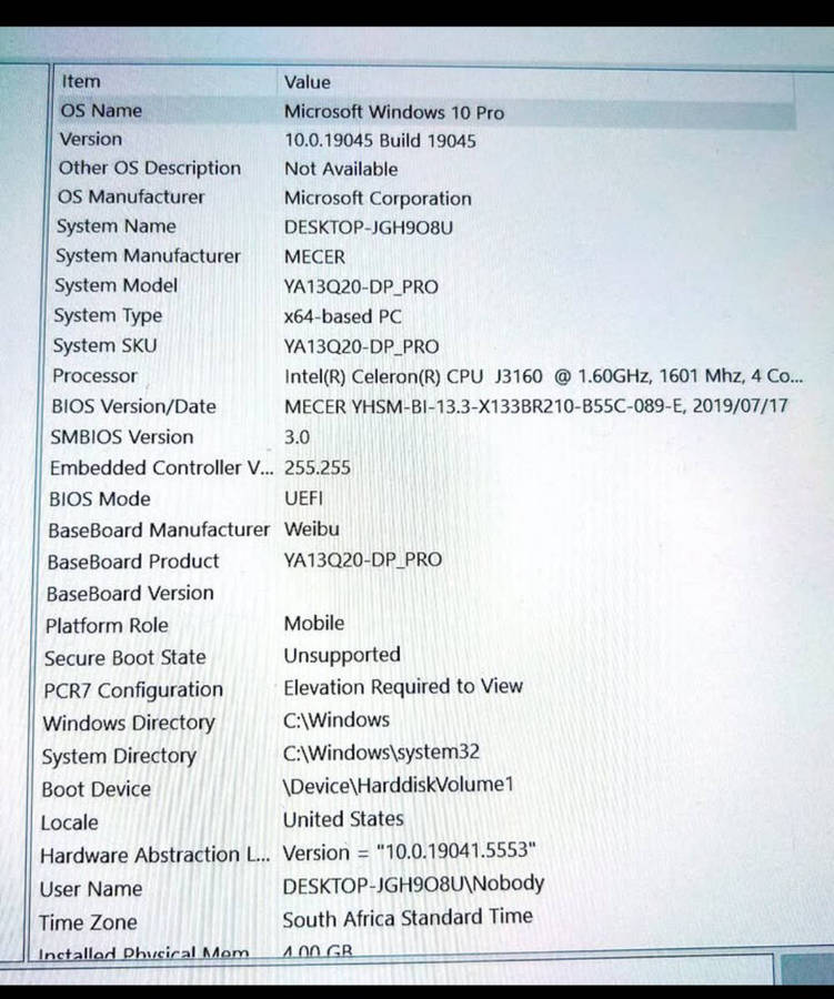 Mecer Guru Pro Laptop