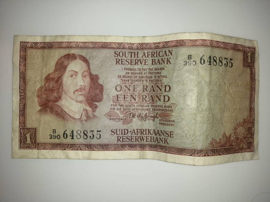 South African One Rand Note