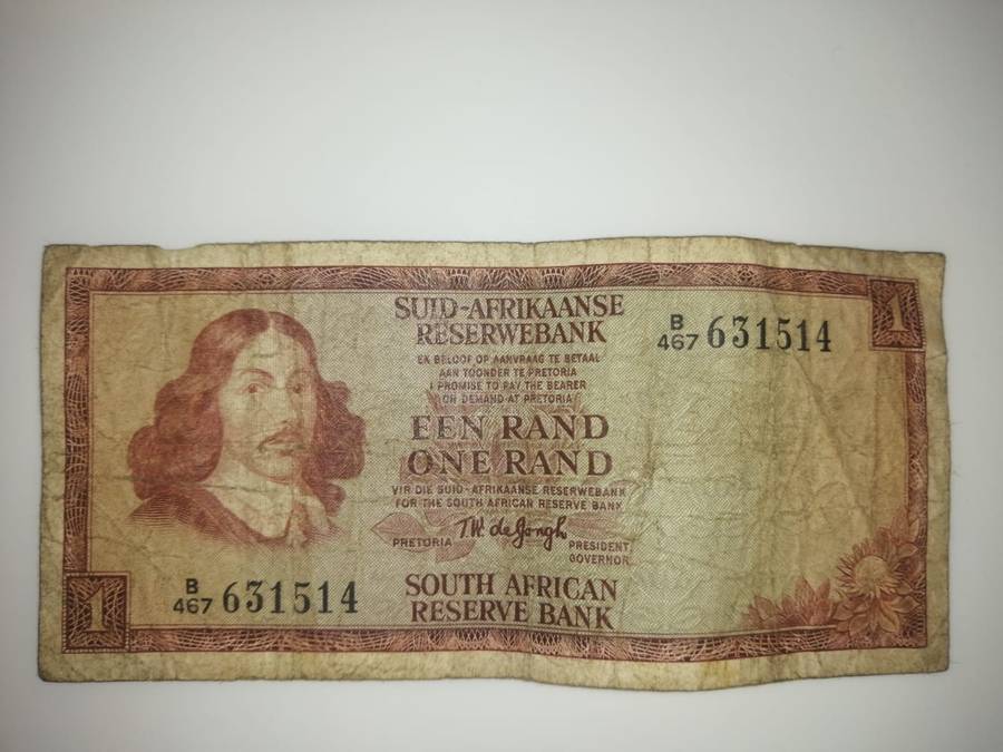 South African One Rand Note