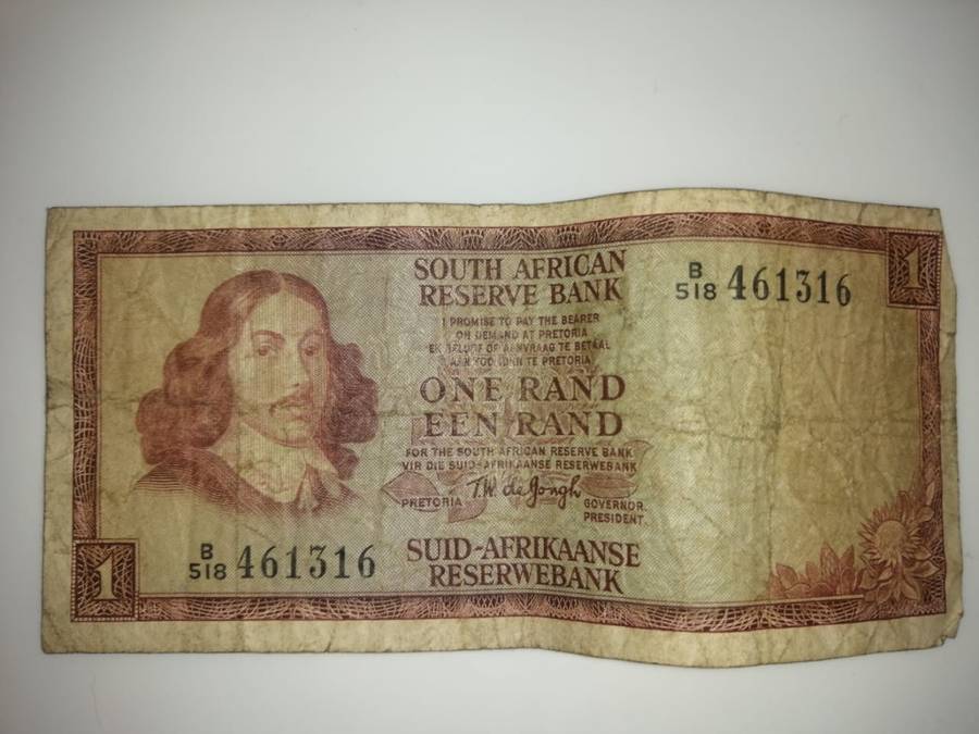South African One Rand Note