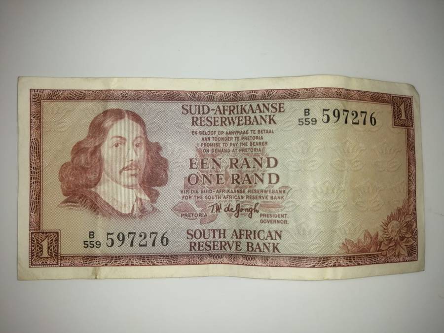 South African One Rand Note
