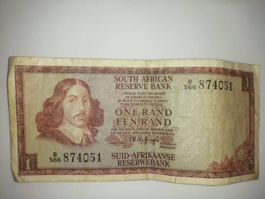 South African One Rand Note