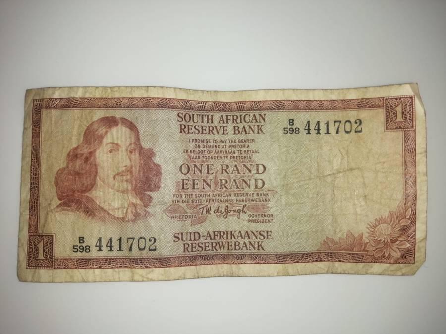 South African One Rand Note