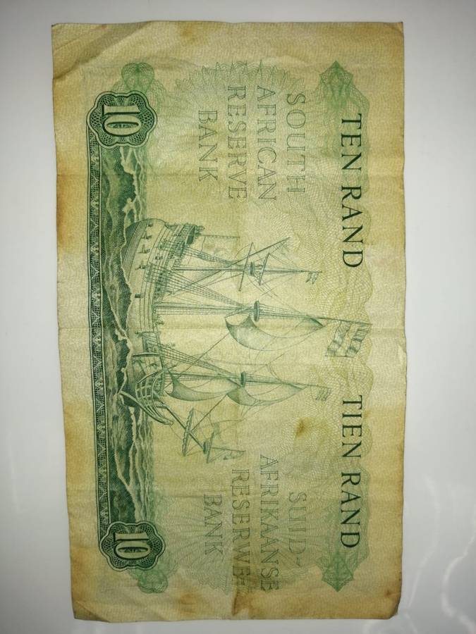 Big South African Ten Rand Notes